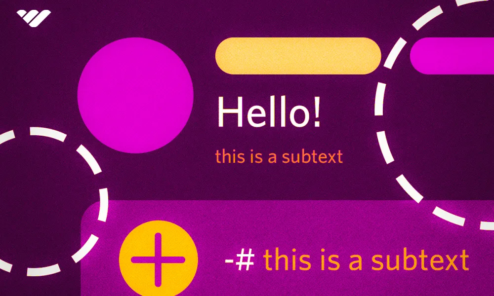 How to make subtext in Discord