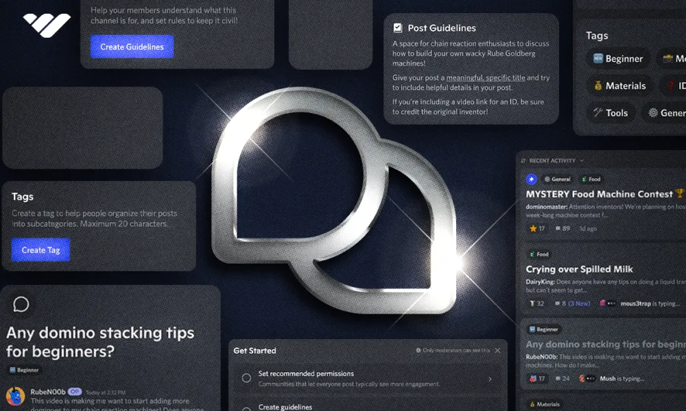 What are Discord forum channels, and how do you create them?